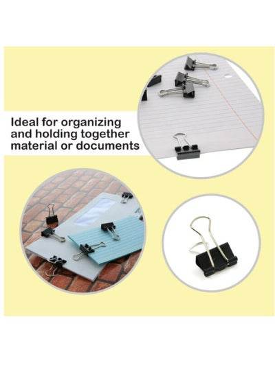 Black Binder Clips - Family book shop