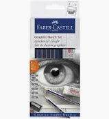 Faber-Castell Gold Faber Degree Pencil Set (6 Pencils + 1 Eraser + 1 Sharpener) - Family book shop