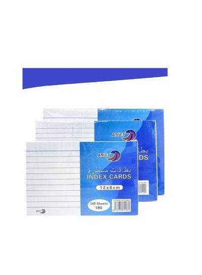 Index Card White Colorured 180gsm - Family book shop