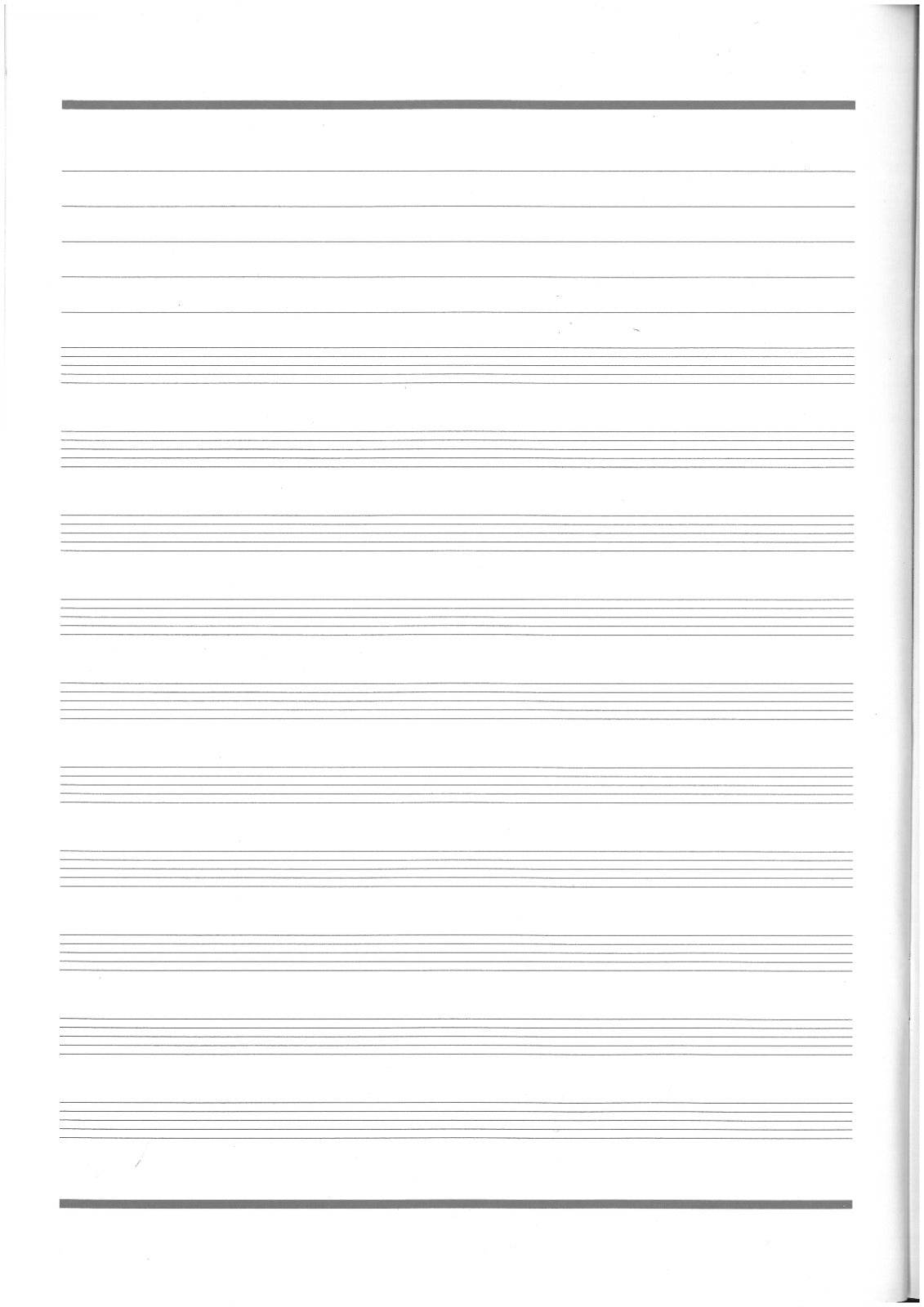Music Note Book A4 Size (40sheets) - Family book shop