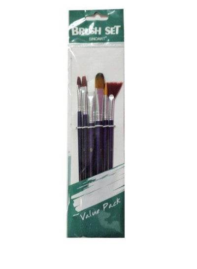 SINOART – BRUSH SET (6 PCS) – VALUE PACK - Family book shop