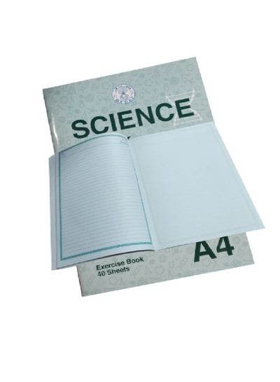 A4 science exercise book 2 of Pack featuring 40 sheets for classroom or home study