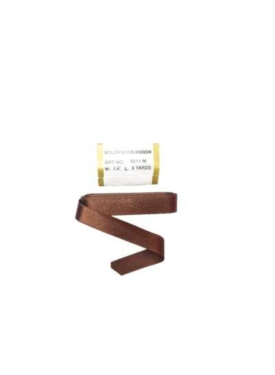 Craft supplies brown ribbon in a rich shade, perfect for decorating gifts and crafting projects