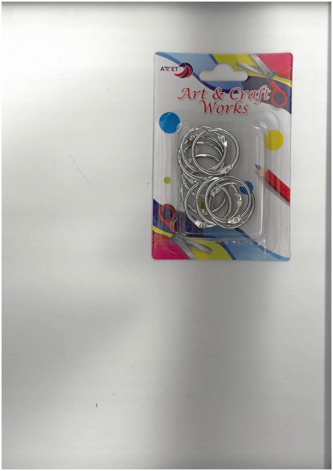 Axet art craft metal rings in a pack, perfect for DIY binding and art projects