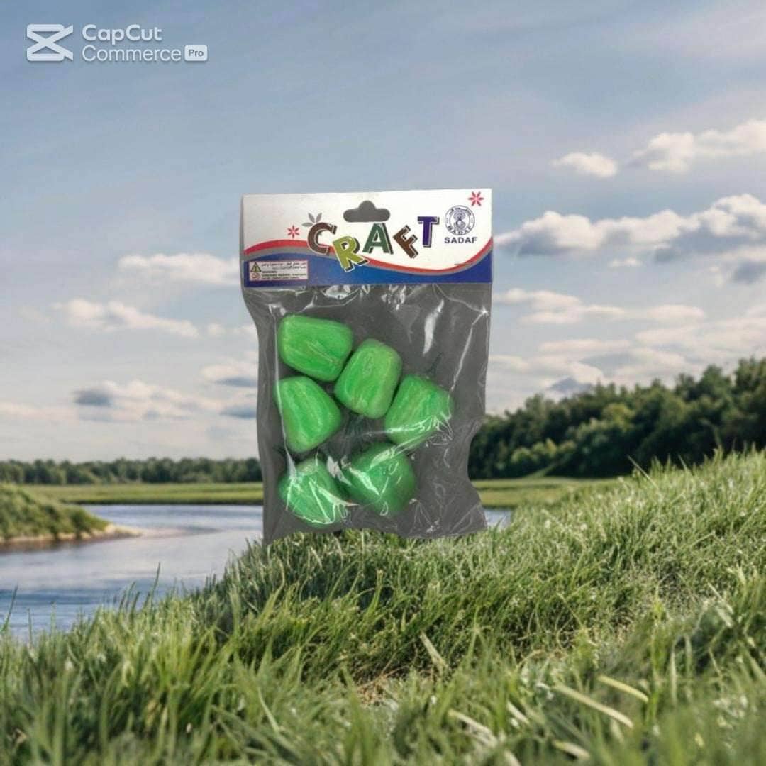 SADAF Craft Green Foam Peppers for creative projects, perfect SADAF craft materials online