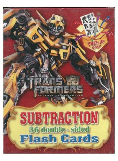 Transformers themed educational flash cards multiplication and subtraction for engaging learning activities
