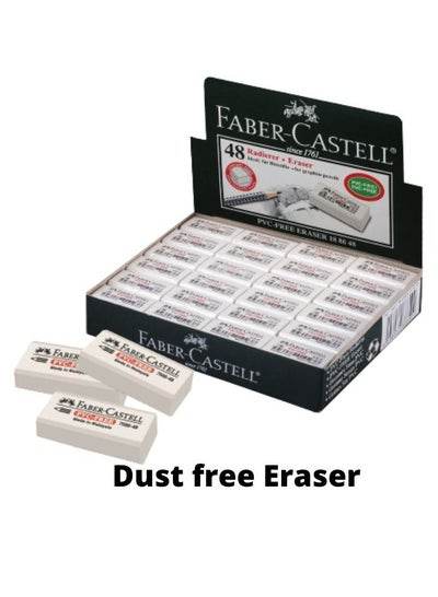 Faber-Castell dust-free eraser in a box, perfect for clean erasing in art and school projects