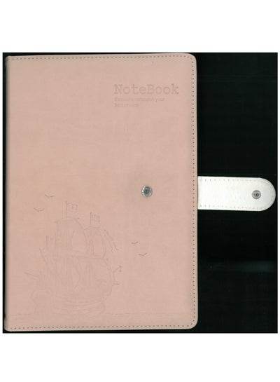 Light Orange Hardcover B5 Notebook with a unique design and snap closure for easy access