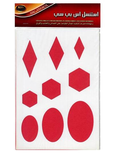 Kid shape drawing stencils set featuring various shapes for creative art projects and learning