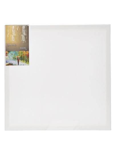 Pre-stretched canvas board 40x40 cm ideal for painting and art projects