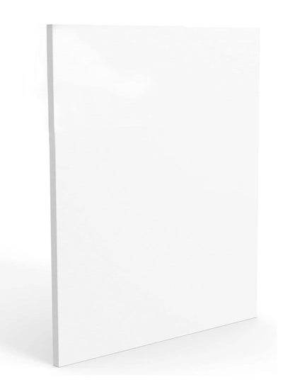 Blank pre-stretched canvas board 40x50 cm ideal for painting and art projects