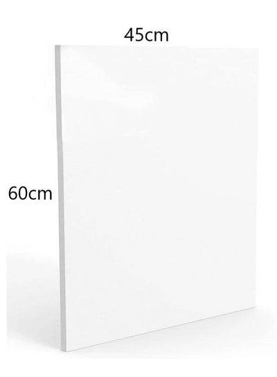 Pre-stretched canvas board 45x60 cm ideal for artists and creative projects
