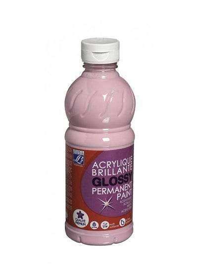 Family Bookstore Acrylic Glossy Permanent Paint in Pink, perfect for arts and crafts projects.