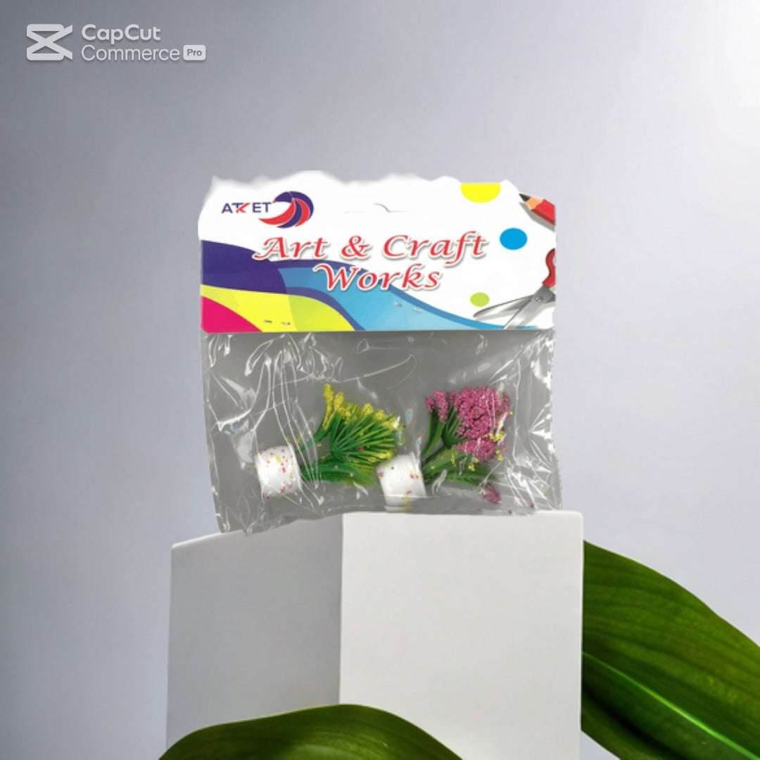 ATZET floral arrangement kit featuring a miniature flower bouquet craft set packaged for easy use in creative floral arrangements