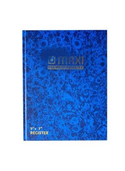 Maxi Blue Premium Register Book with Elegant Cover Design for Record Keeping