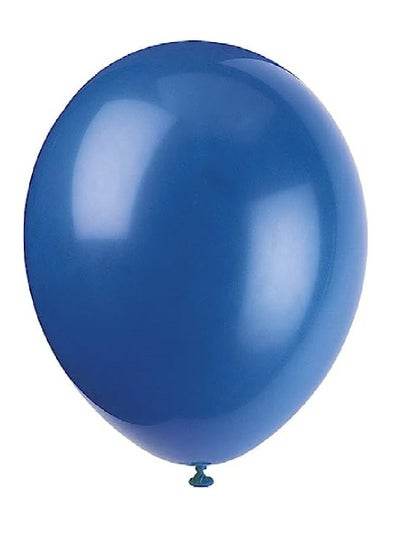 Bulk pack of 10 inch helium balloons in vibrant blue color perfect for celebrations and events