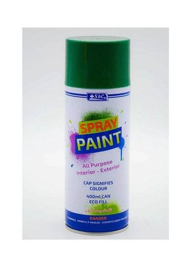 Dark green spray paint 400ml can for all-purpose interior and exterior use.
