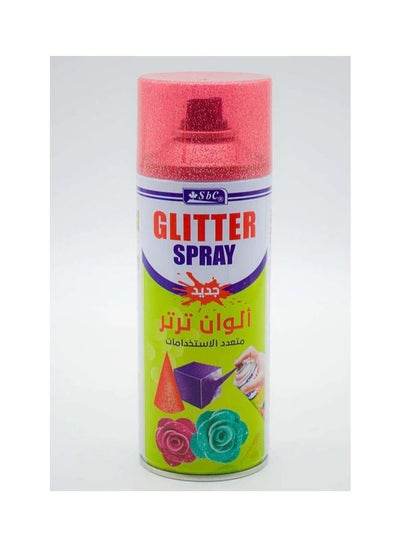 Dark red glitter spray paint for craft projects with a fine mist application