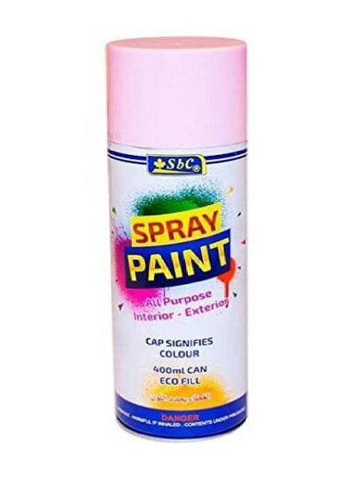 Light pink spray paint 400ml can for all-purpose interior and exterior use