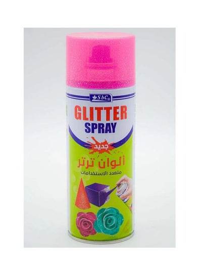 Magenta spray paint 400ml for crafting and decorating with glitter finish