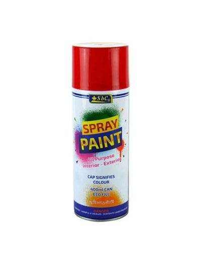 400ml can of red spray paint, perfect for various interior and exterior projects