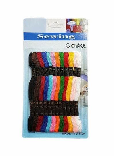 12 Color Embroidery Floss for Cross Stitch Threads Embroidery - Family book shop