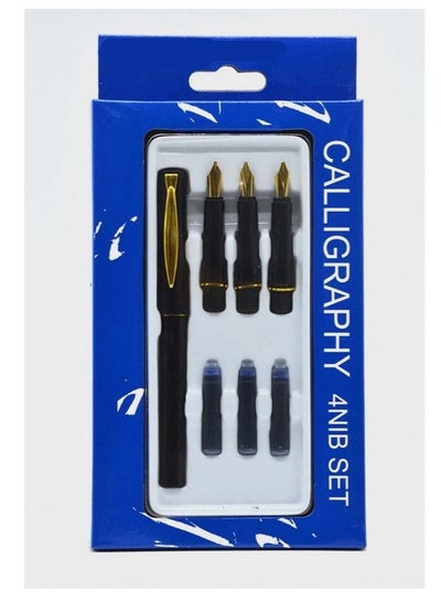 4 in 1 Nib Set Calligraphy Fountain Pen - Family book shop