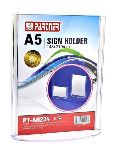 A5 SIGN HOLDER VERTICAL T SHAPE - Family book shop