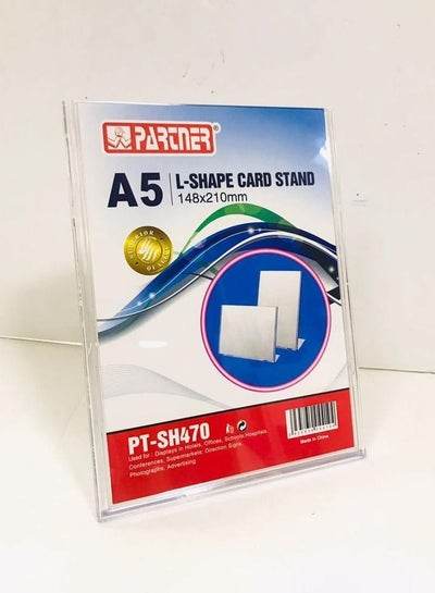 A5 ‘L’ SHAPE CARD STAND VERTICAL - Family book shop