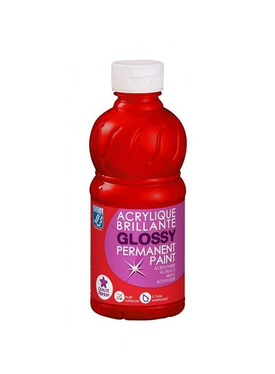 Acrylic Brillante Glossy Permanent Paint Primary Red - Family book shop