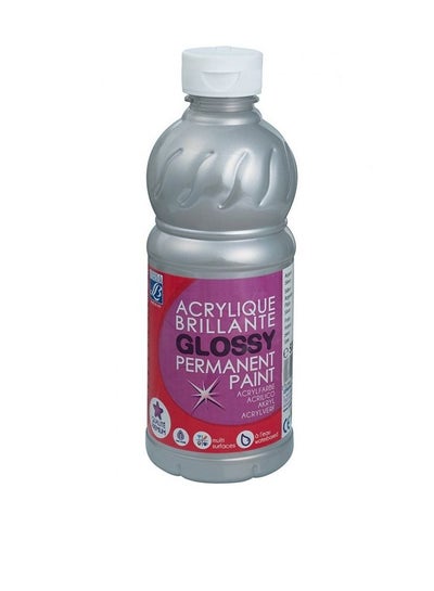 Acrylic Brillante Glossy Permanent Paint Silver - Family book shop