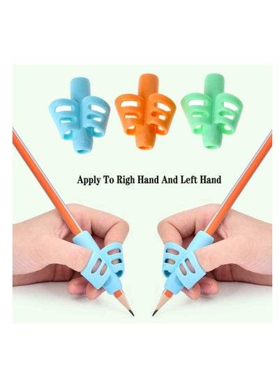Adorable Silicone Ring Pencil Grips Set Multicolor - Family book shop