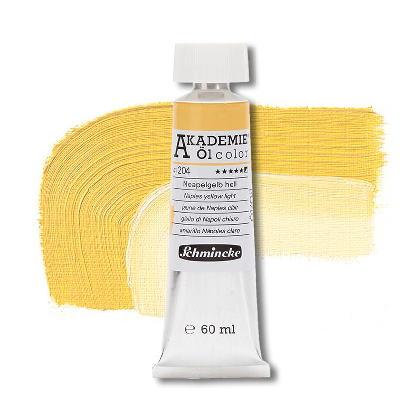 Akademie Oil Naples Yellow Light 60 ml - Family book shop