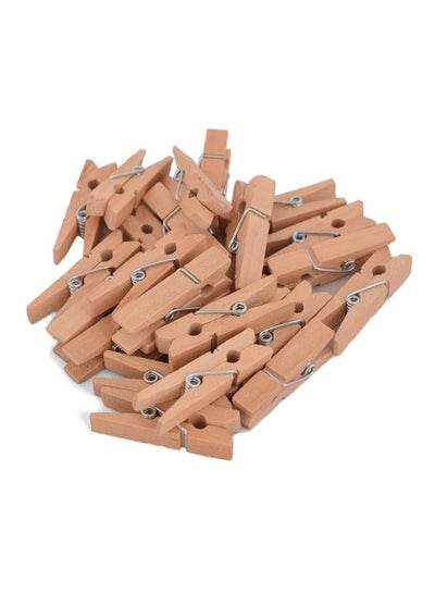 Alina Cloth Peg Set Brown, 3.5cm - Family book shop
