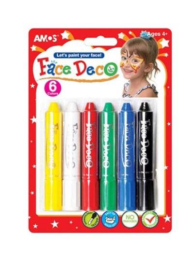 Amos 6-color Set of Face Painting Sticks - Family book shop