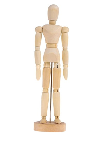 Artists Wooden Manikin Flexible Body Joints Human Female - Family book shop