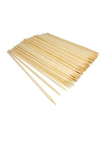 Bamboo Skewers Set Beige Sticks - Family book shop