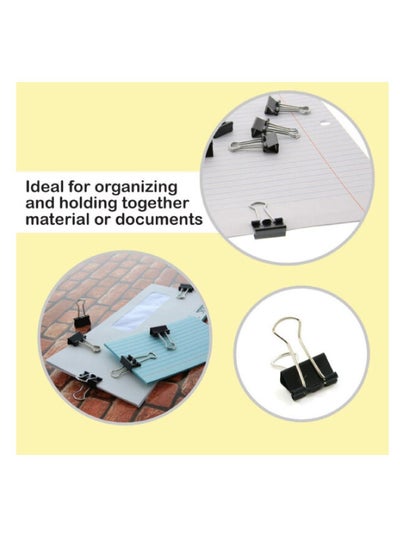 Black Binder Clips - Family book shop