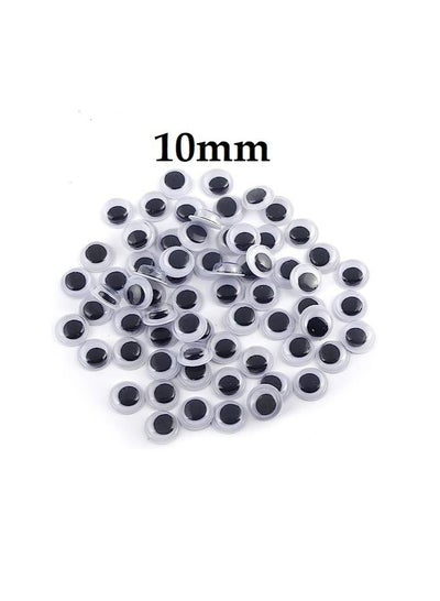 Black Wiggle Googly Eyes with Self Adhesive Round Plastic Sticker Eyes - Family book shop