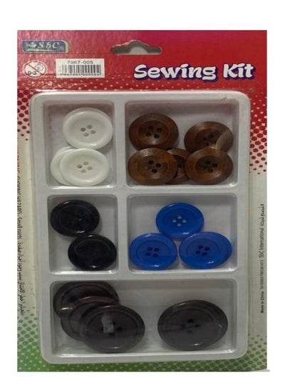 Card Sewing Flatback Resin Button Set Multicolor - Family book shop