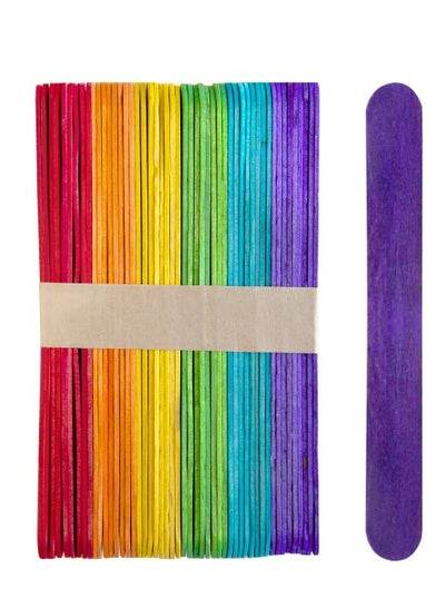 Colorful Darcie Natural Wood Craft Sticks - Family book shop