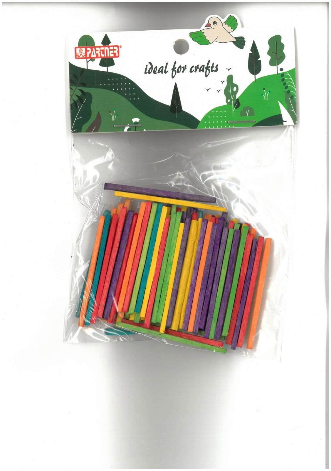 Colorful Mini Dowel Rods Wooden Sticks, DIY Arts & Crafts - Family book shop