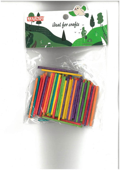 Colorful Mini Dowel Rods Wooden Sticks, DIY Arts & Crafts - Family book shop