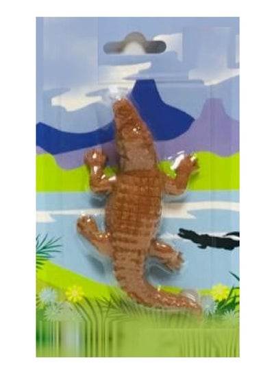 Crocodile Pencil Eraser Pack Of 1 Erasers Brown Color - Family book shop