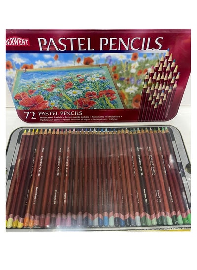 Derwent 72 Pastel Pencils Woodcased Pastels - Family book shop