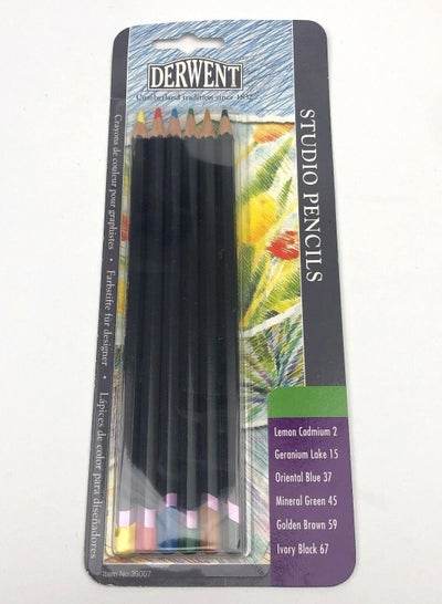 Derwent Studio Colored Pencils Supplies 6-Count - Family book shop