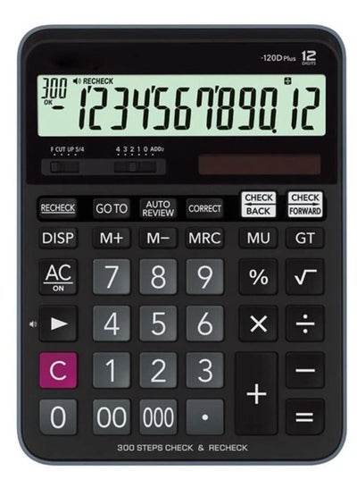 Upgraded scientific desktop calculator for business with large display and ergonomic design, ideal for office use.
