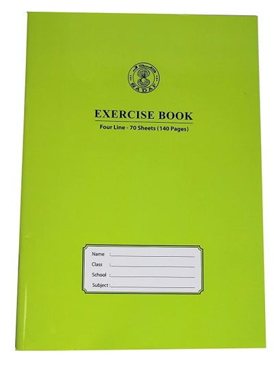 Exercise Book with 4-Lines - Family book shop