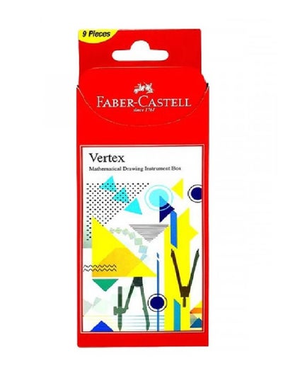 FABER-CASTELL 9 in 1 Math Set With 2 Metal Compasses - Family book shop