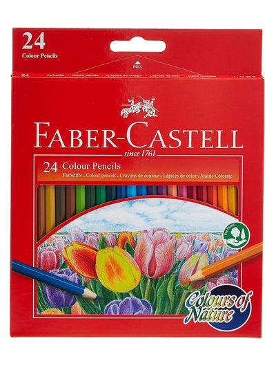 FABER-CASTELL Pack Of 24 Colour Pencils - Family book shop